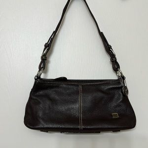 The Sak Brown Leather Shoulder Bag Purse Small